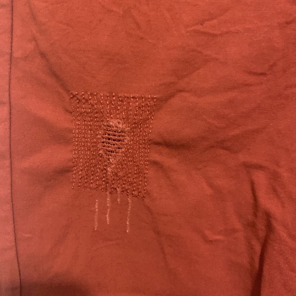 Classic Ann Taylor Loft Rust Red Capri Pant Woman's Petite 2 - Picture 5 of 11